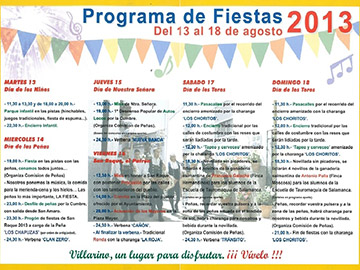 Programa de Fiestas   