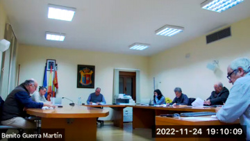 Pleno municipal 24 de noviembre de 2022 Sesión Oridnaria.